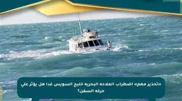 «تحذير مهم» اضطراب الملاحة البحرية خليج السويس غدا هل يؤثر على حركة السفن؟